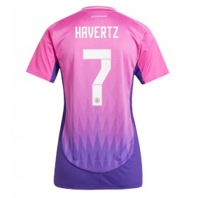 Damen Fußballbekleidung Deutschland Kai Havertz #7 Auswärtstrikot EM 2024 Kurzarm